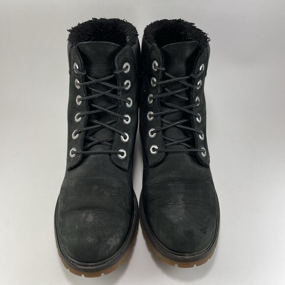 Timberland 6-Inch Premium Fleece-Lined Waterproof Boot Womens Size 10 Black - Picture 12 of 13